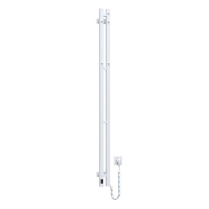 Elektrisk håndklædetørrer med termostat SILOUETTE 200W/230V 150,6 cm IP44 hvid højre