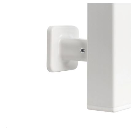 Elektrisk håndklædetørrer med termostat SILOUETTE 70W 120x9 cm, hvid, højre