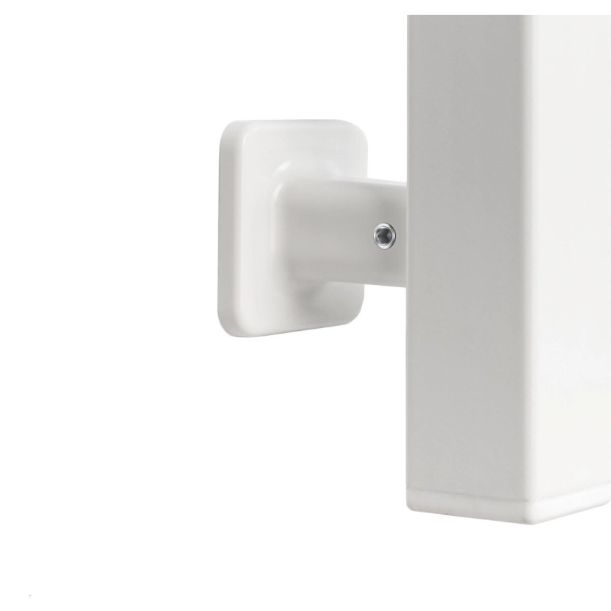 Elektrisk håndklædetørrer med termostat SILOUETTE 70W 120x9 cm, hvid, højre