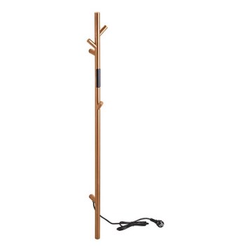 Elektrisk håndklædetørrer, stangmodel, 118 cm, 30 W, kobberfarvet