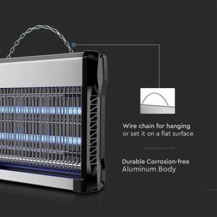 Elektrisk insektfanger 2x15W/230V 100 m2