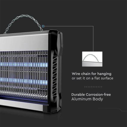 Elektrisk insektfanger 2x20W/230V 150 m2