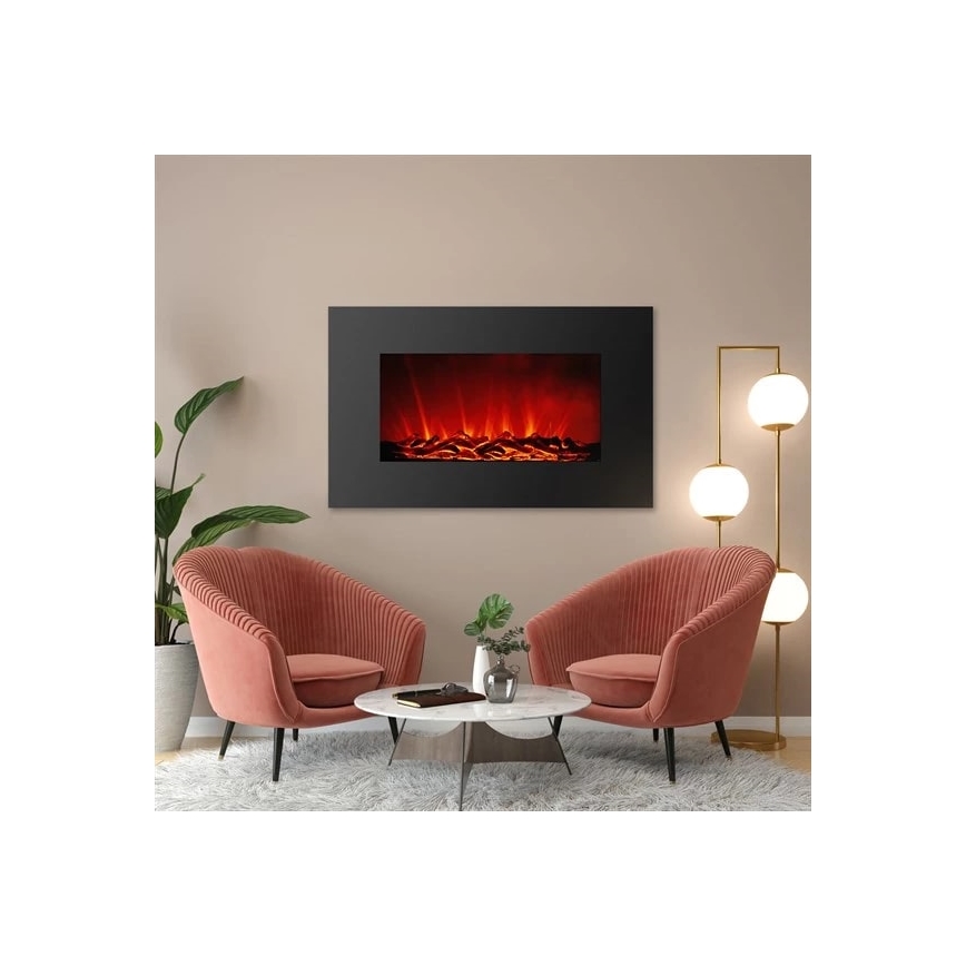 Elektrisk LED vægpejs med varme LED/2000W/230V 56x88 cm