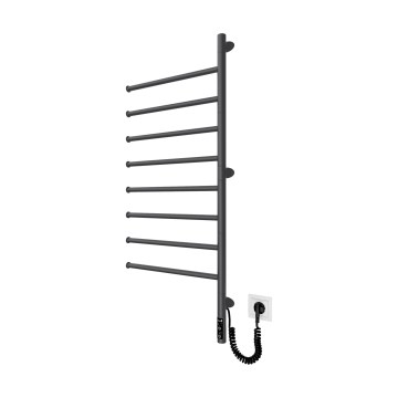 Elektrisk roterende håndklædetørrer VEER 95W/230V 102,5x44,5 cm rustfrit stål/sort