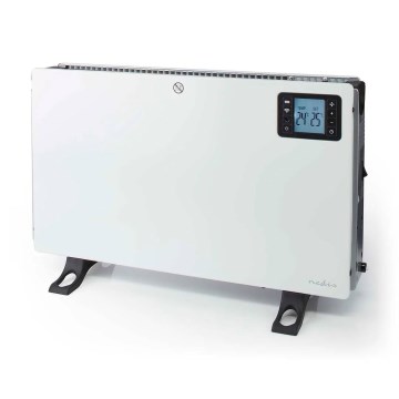 Elektrisk varmeovn/konvektor 750/1250/2000W/230V Wi-Fi Tuya + fjernbetjening
