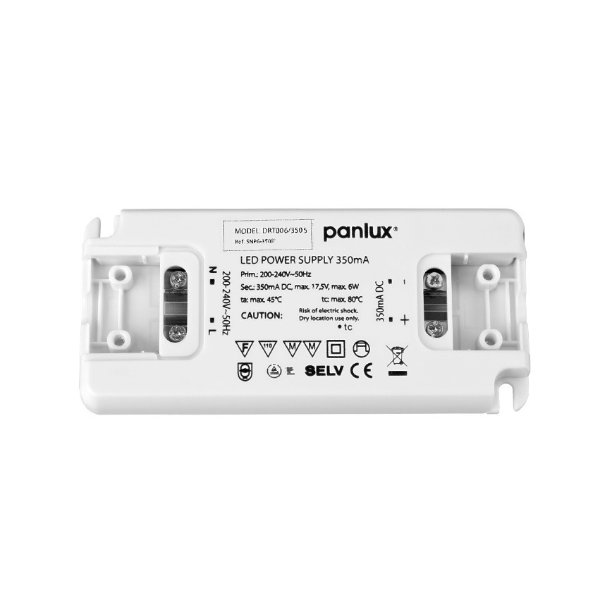 Elektronisk LED transformer DRIVER 6W/350mA/230V