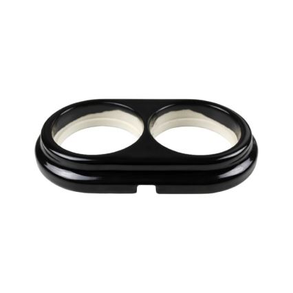 Elhard - Keramisk retro dobbelt ramme, sort