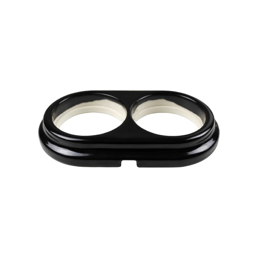 Elhard - Keramisk retro dobbelt ramme, sort