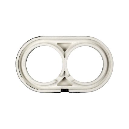 Elhard - Keramisk retro dobbelt ramme, sort