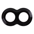 Elhard - Keramisk retro dobbelt ramme, sort