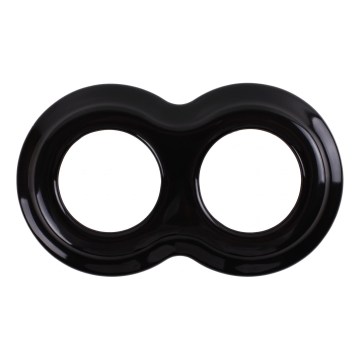 Elhard - Keramisk retro dobbelt ramme, sort