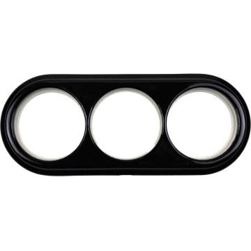 Elhard - keramisk retro-ramme, tredobbelt, sort