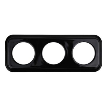 Elhard - Keramisk retro tredelt ramme, sort