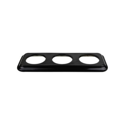 Elhard - Keramisk retro tredelt ramme, sort