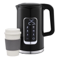 Elkedel med LCD-display 1,7 l 2200W/230V sort + rejsekop 450 ml