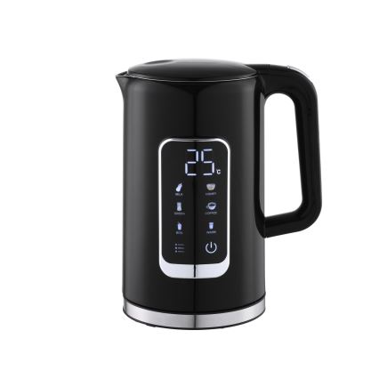 Elkedel med LCD-display 1,7 l 2200W/230V sort + rejsekop 450 ml