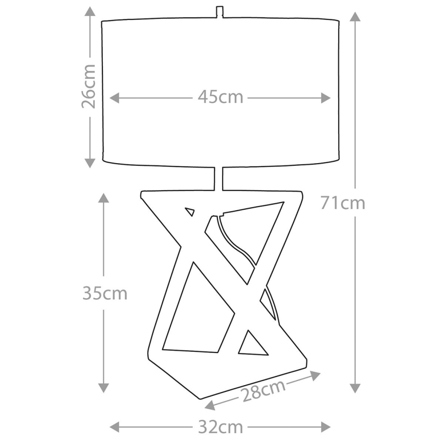 Elstead - Bordlampe AEGEUS 1xE27/60W/230V