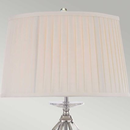 Elstead - Bordlampe AEGEAN 1xE27/60W/230V skinnende krom