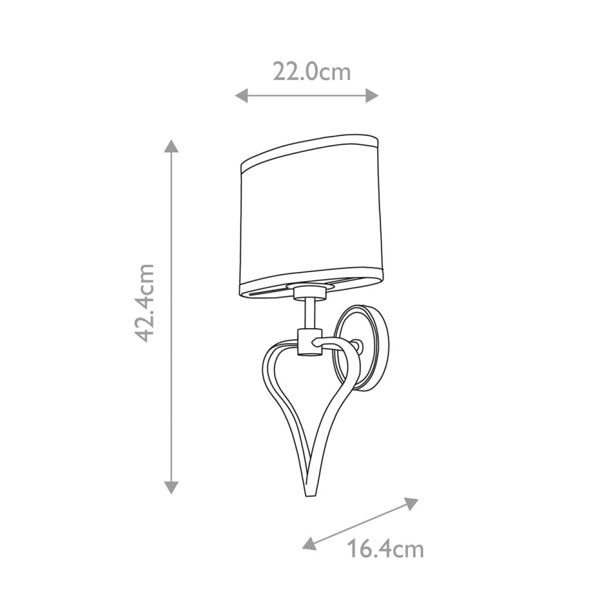 Elstead - LED væglampe til badeværelse FALMOUTH 1xG9/3W/230V + LED/1W IP44