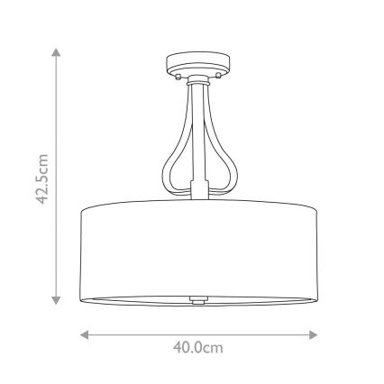 Elstead - LED loftlampe til badeværelse FALMOUTH 1xG9/3W/230V IP44 sort/skinnende krom