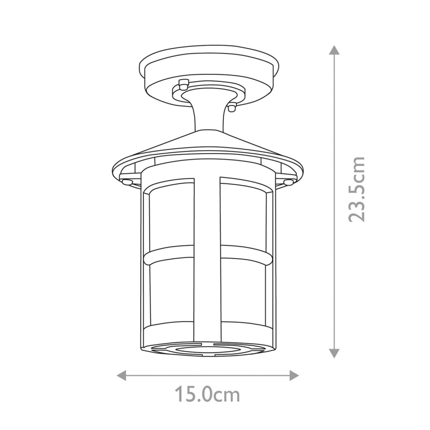 Elstead BL21A-BLACK - Udendørslampe HEREFORD 1xE27/100W/230V IP43