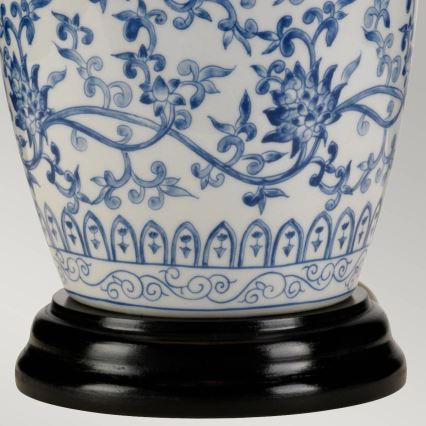 Elstead - Bordlampe BLÅ GINGER JAR 1xE27/60W/230V