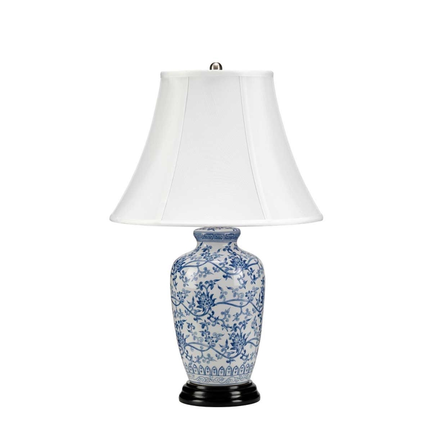 Elstead - Bordlampe BLÅ GINGER JAR 1xE27/60W/230V
