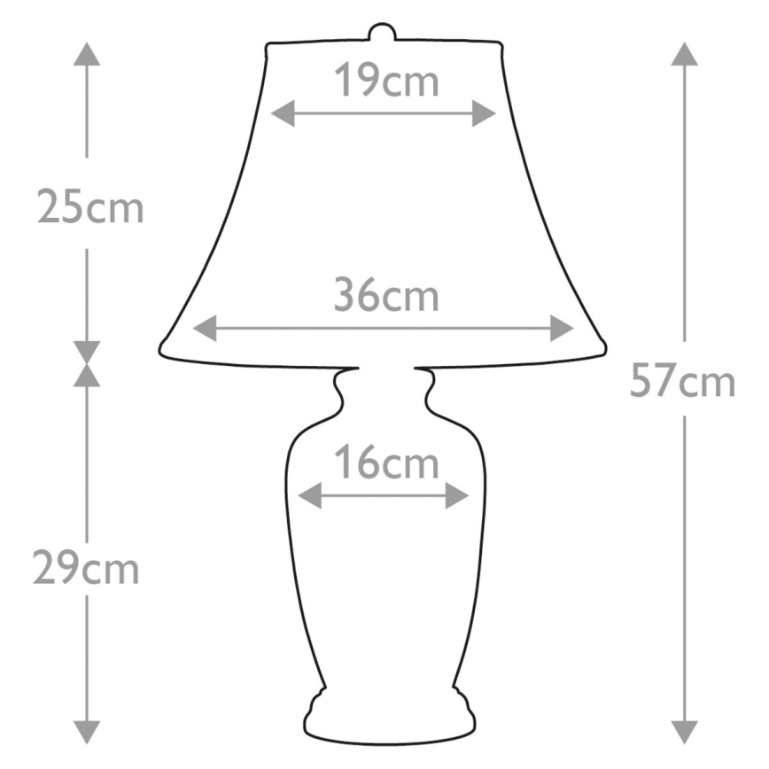 Elstead - Bordlampe BLÅ GINGER JAR 1xE27/60W/230V