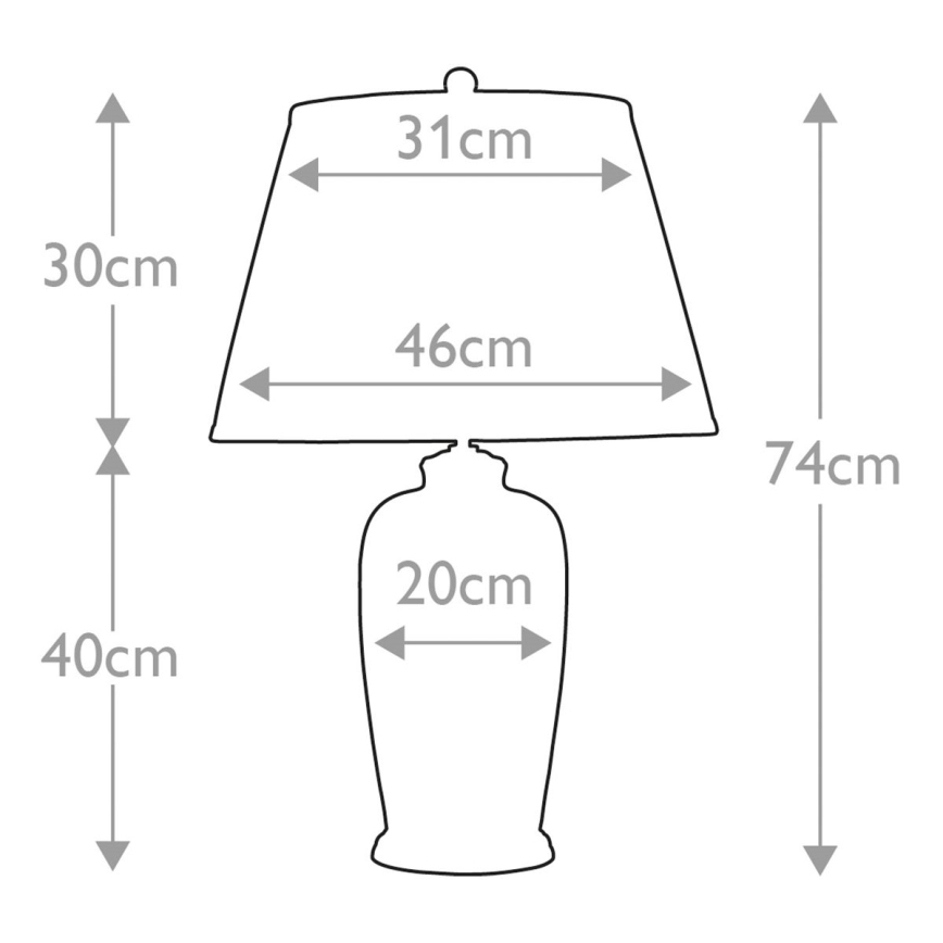 Elstead - Bordlampe BLACK BIRDS 1xE27/60W/230V