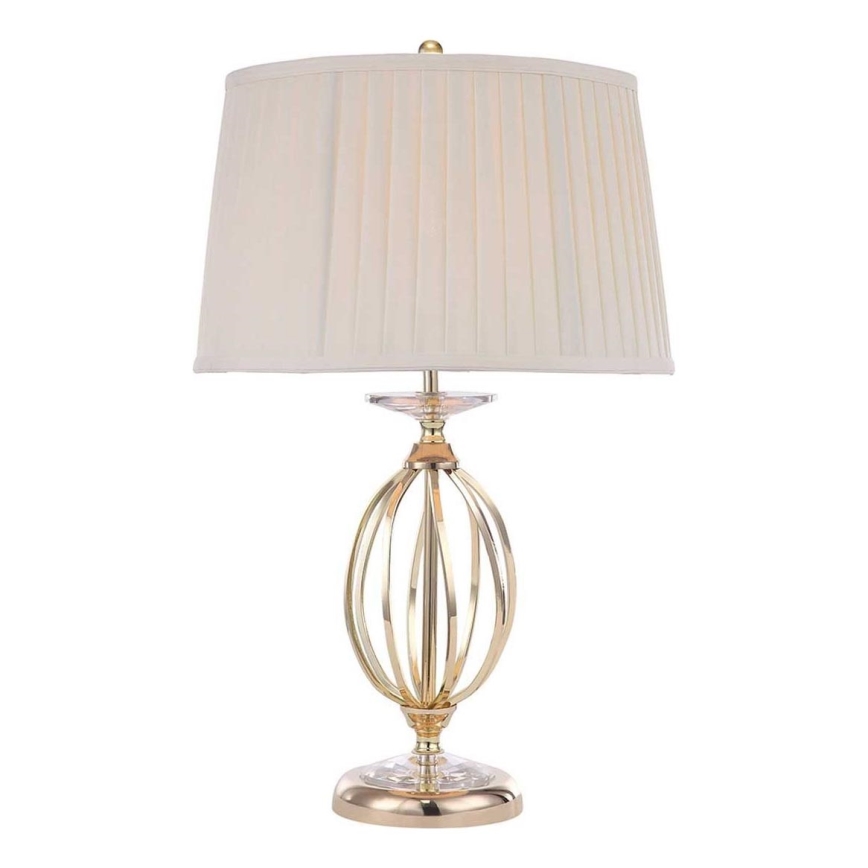 Elstead - Bordlampe AEGEAN 1xE27/60W/230V guldfarvet
