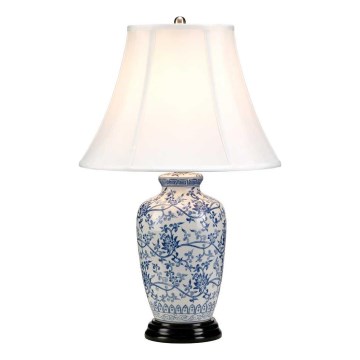 Elstead - Bordlampe BLÅ GINGER JAR 1xE27/60W/230V