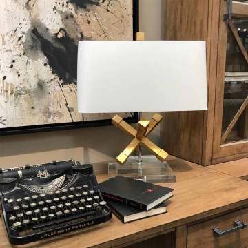 Elstead - Bordlampe JACKSON SQUARE 1xE27/60W/230V