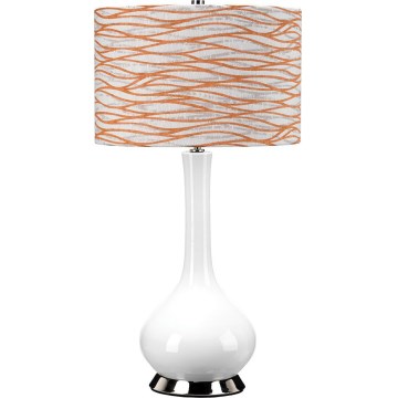 Elstead - Bordlampe MILO 1xE27/60W/230V hvid/orange