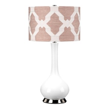 Elstead - Bordlampe MILO 1xE27/60W/230V lyserød