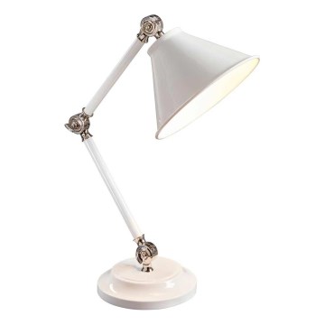 Elstead - Bordlampe PROVENCE ELEMENT 1xE27/60W/230V hvid