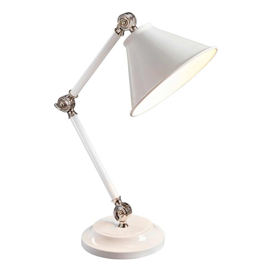 Elstead - Bordlampe PROVENCE ELEMENT 1xE27/60W/230V hvid
