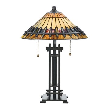 Elstead - Bordlampe Tiffany CHASTAIN 2xE27/60W/230V