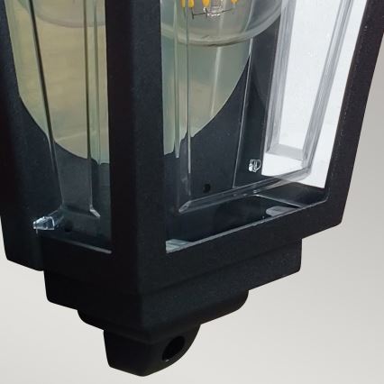 Elstead - Udendørs væglampe DECO LANE 1xE27/60W/230V IP44 sort