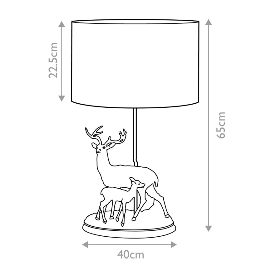 Elstead - Bordlampe AMELIA 1xE27/40W/230V bronze