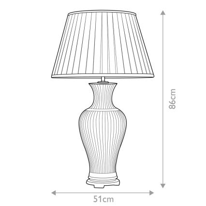 Elstead - Bordlampe DALIAN 1xE27/60W/230V
