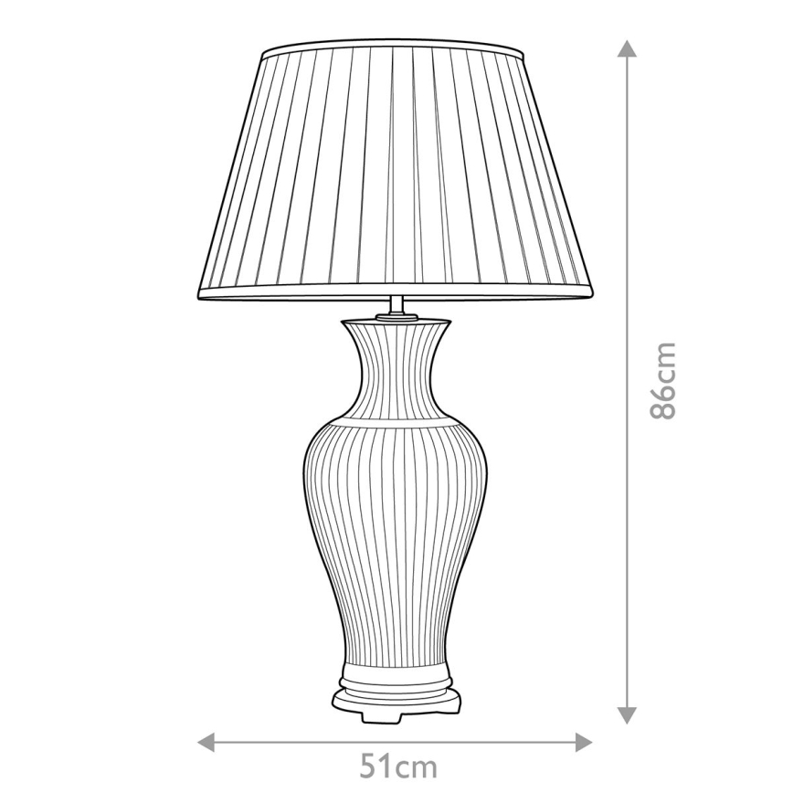 Elstead - Bordlampe DALIAN 1xE27/60W/230V