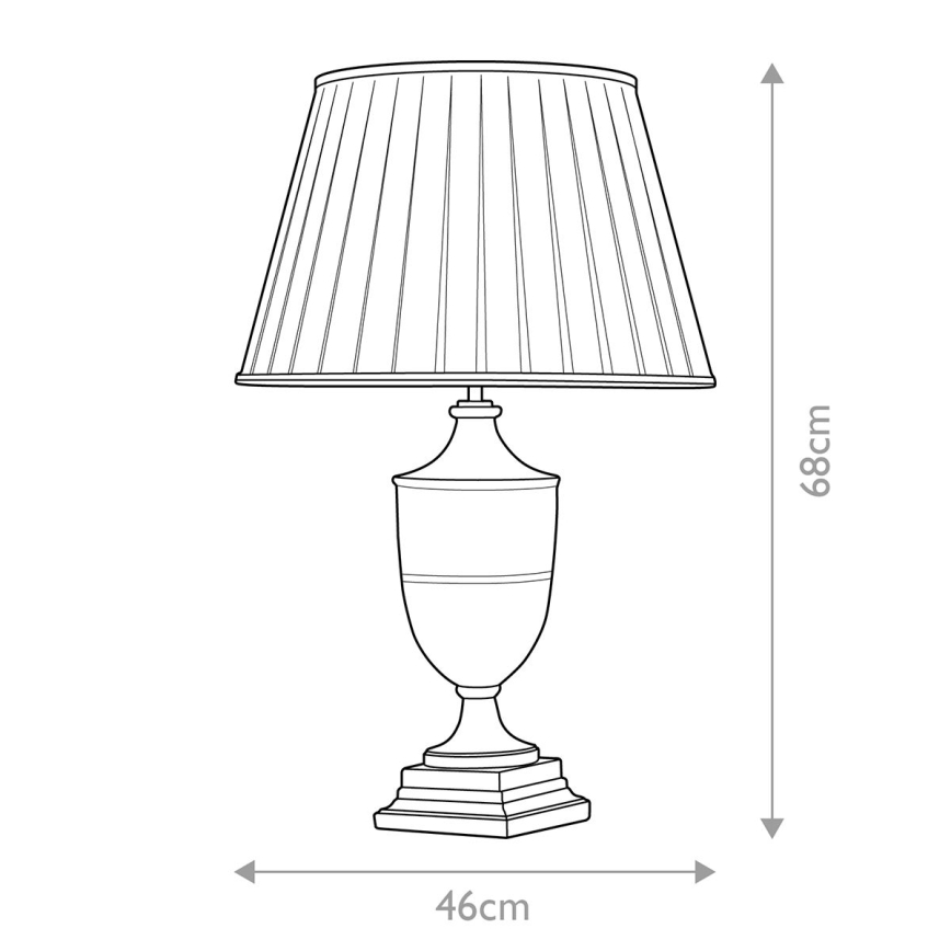 Elstead - Bordlampe NARBONNE 1xE27/60W/230V