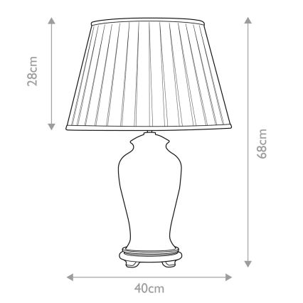Elstead - Bordlampe SASHI 1xE27/60W/230V
