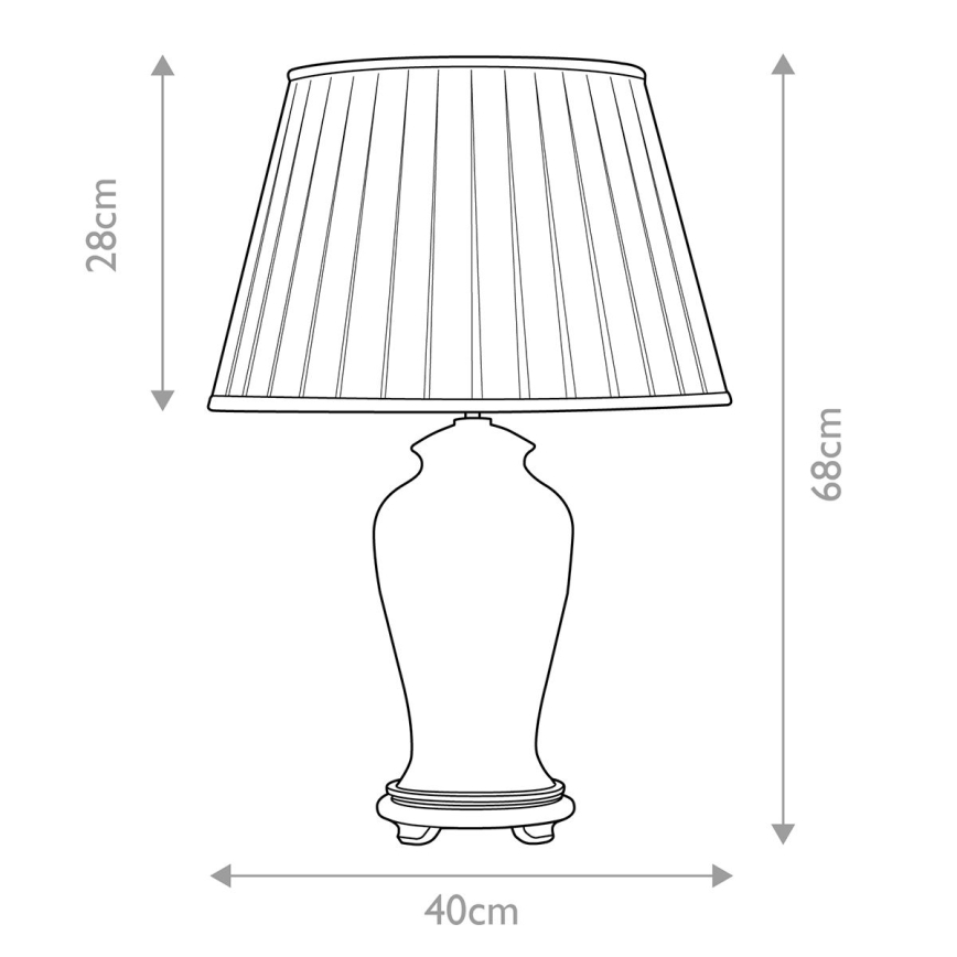 Elstead - Bordlampe SASHI 1xE27/60W/230V