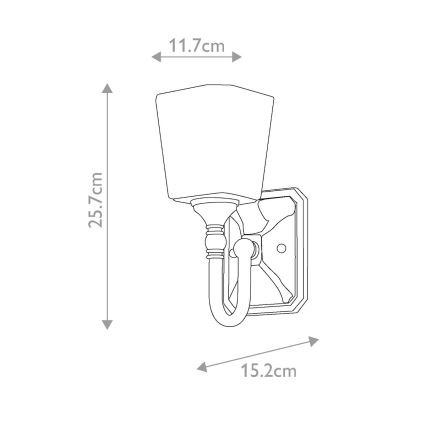 Elstead FE-CONCORD1-BATH - LED væglampe til badeværelse CONCORD 1xG9/3W/230V IP44