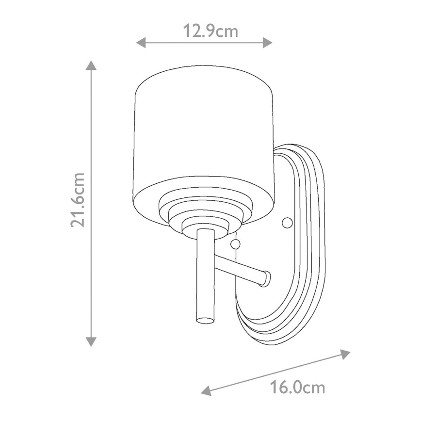 Elstead FE-MALIBU1-BATH - LED væglampe til badeværelse MALIBU 1xG9/3W/230V IP44