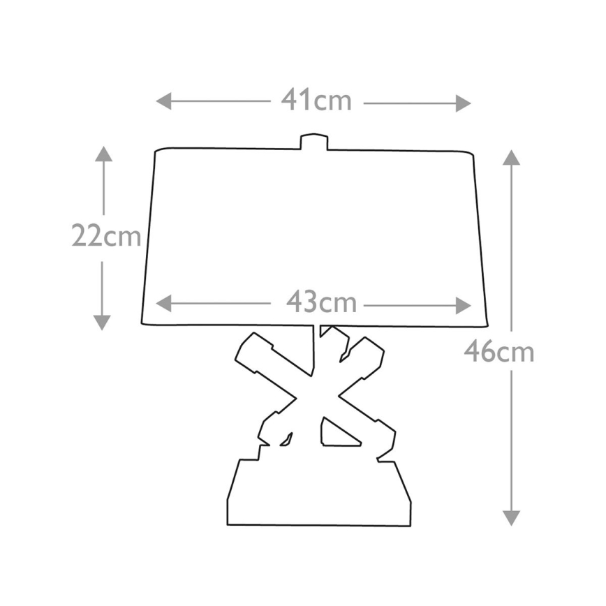 Elstead - Bordlampe JACKSON SQUARE 1xE27/60W/230V