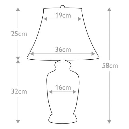 Elstead - Bordlampe GOLDTHISTLE 1xE27/60W/230V