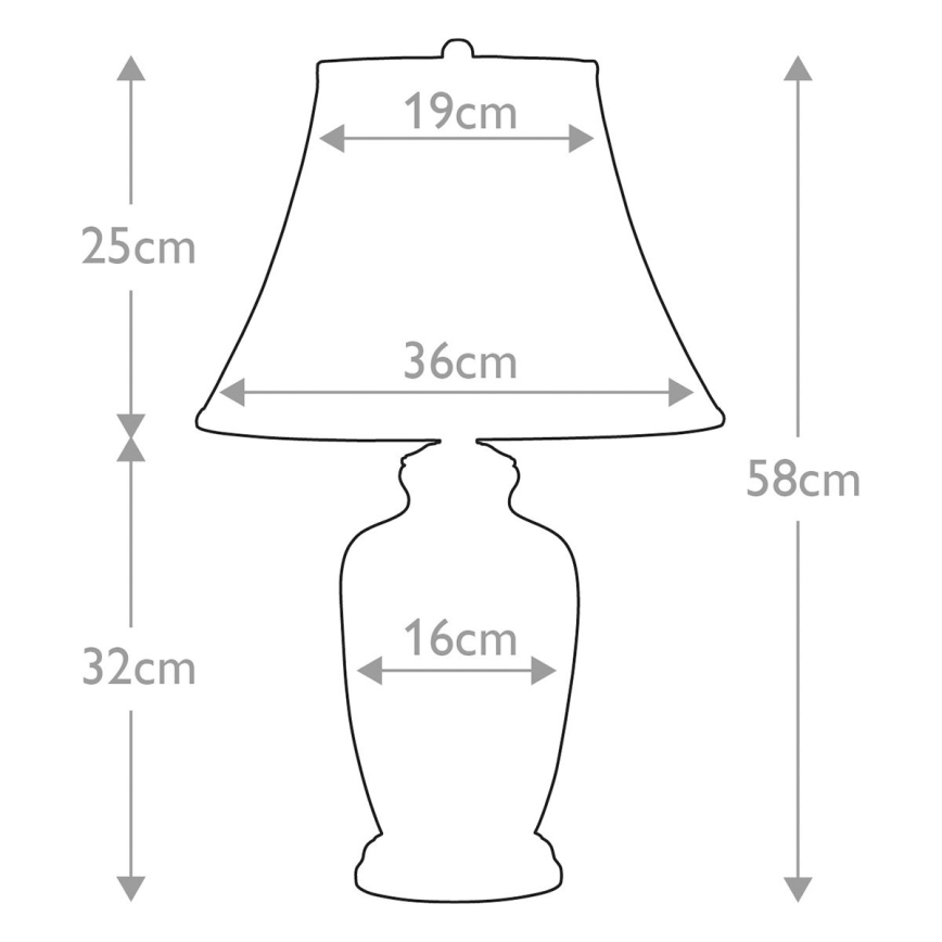 Elstead - Bordlampe GOLDTHISTLE 1xE27/60W/230V