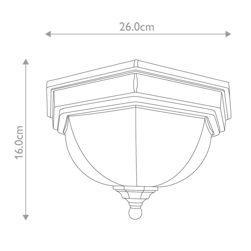 Elstead GZH-FF12 - Udendørs loftlampe FAIRFORD 2xE27/40W/230V IP44